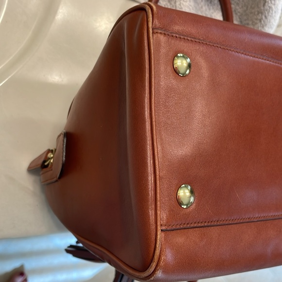 Coach Legacy Haley Leather Top Handle Satchel # 23574 in British Tan - Picture 9 of 17